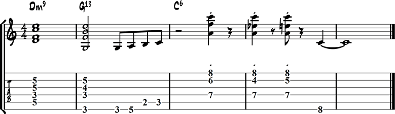 Jazz guitar ending 12
