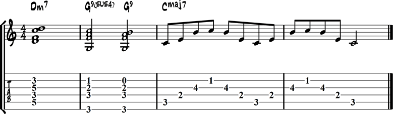 Jazz guitar ending 2