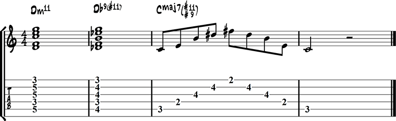 Jazz guitar ending 6