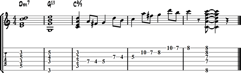 Jazz guitar ending 14