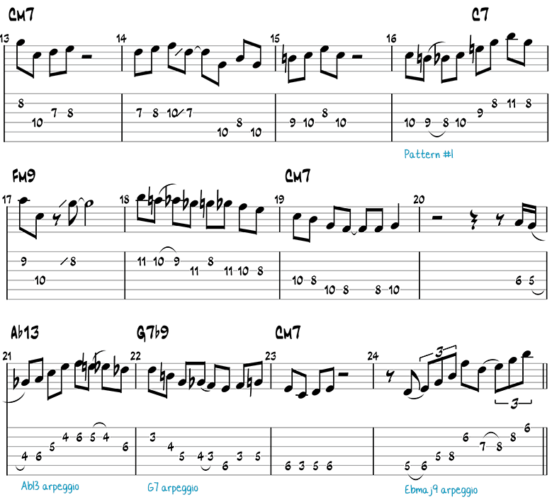 Mr. PC jazz guitar solo page 1