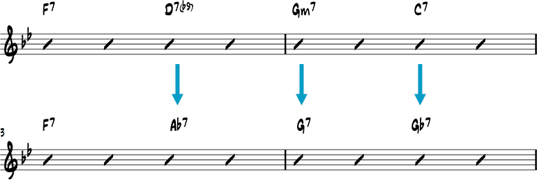 Tritone chord substitution