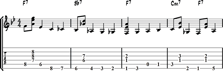 Walking bass chords