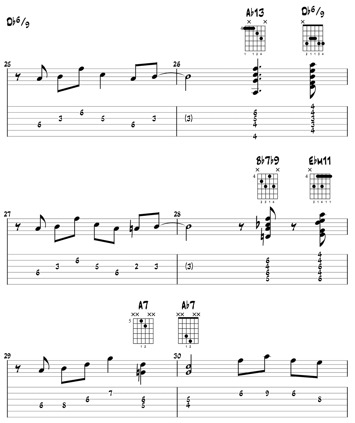 Stompin at The Savoy - Jazz Guitar Arrangement Page 6