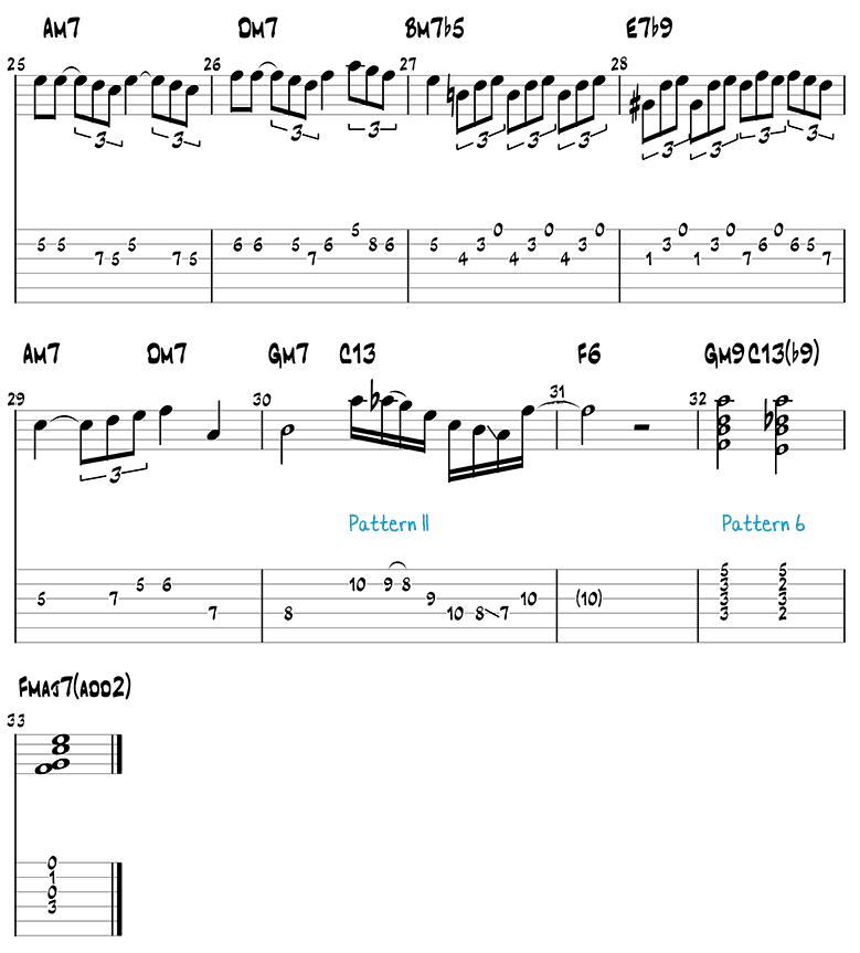 Days of Wine and Roses solo page 3