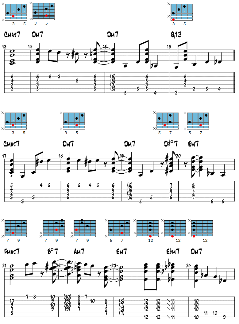 White Christmas Jazz Guitar Version page 2