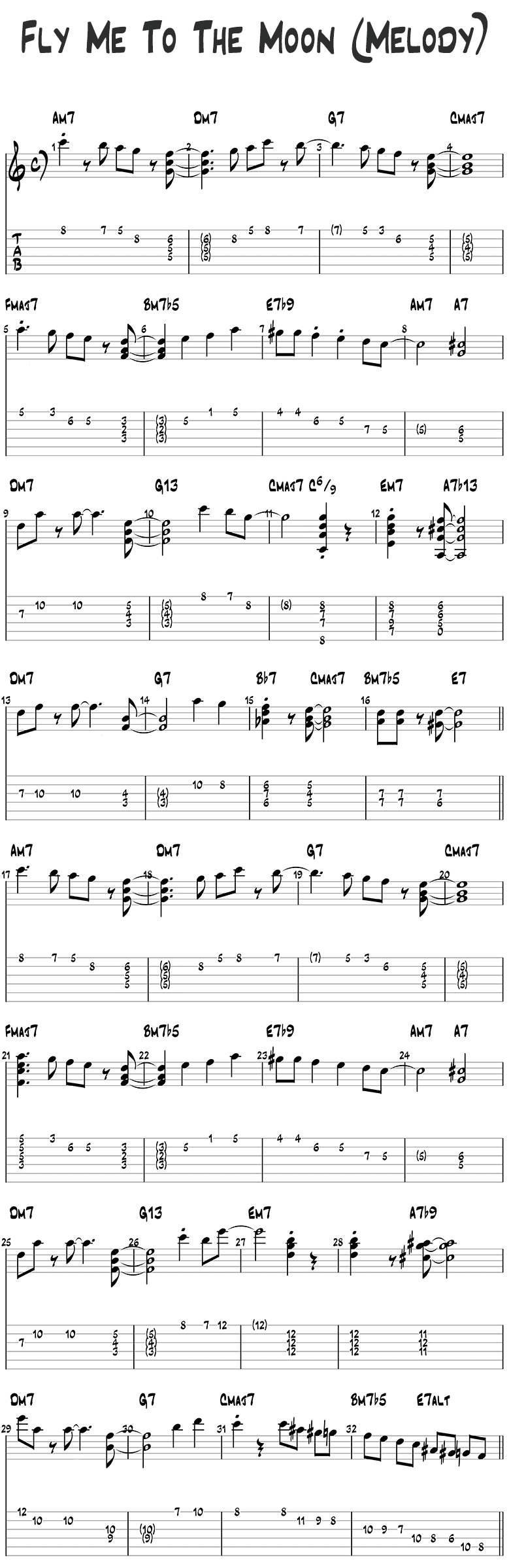 Play With Me - Guitar TAB