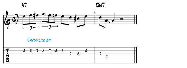 Besame Mucho jazz guitar pattern 8