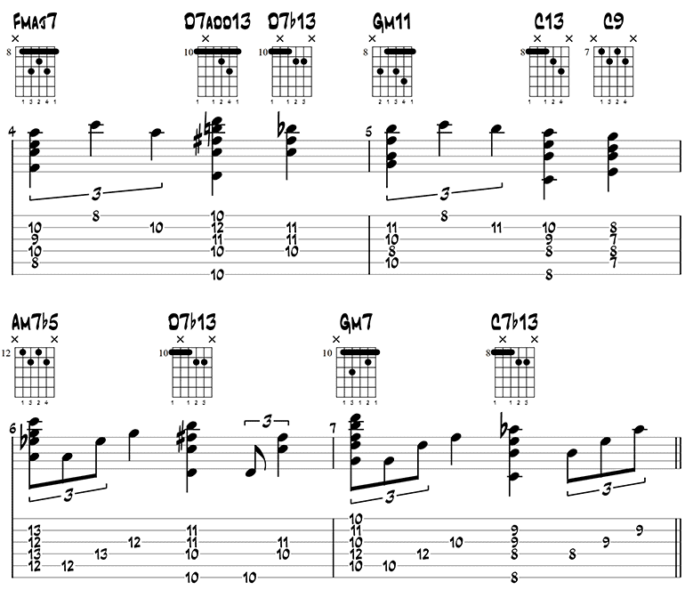 Georgia on my Mind guitar tabs 2