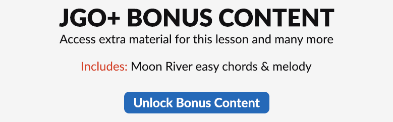 Moon River - easy chords & melody
