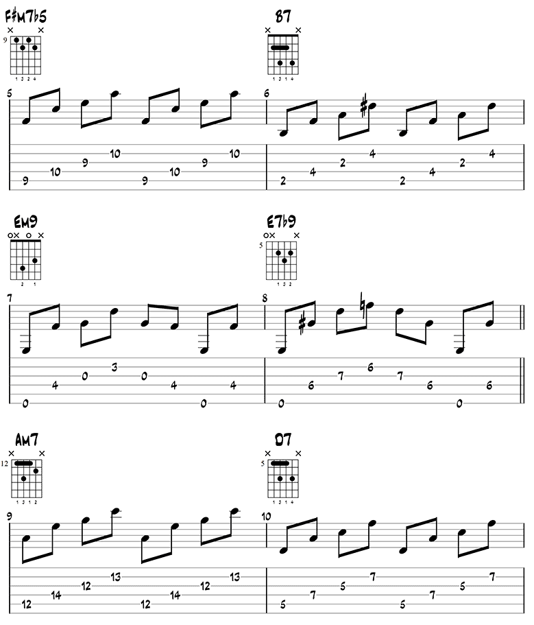 Autumn Leaves - Easy Jazz Guitar Chords Page 2