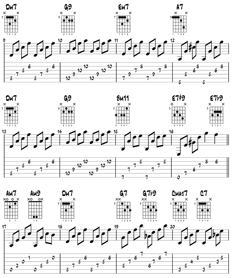 Fly Me To The Moon Chords Page 2