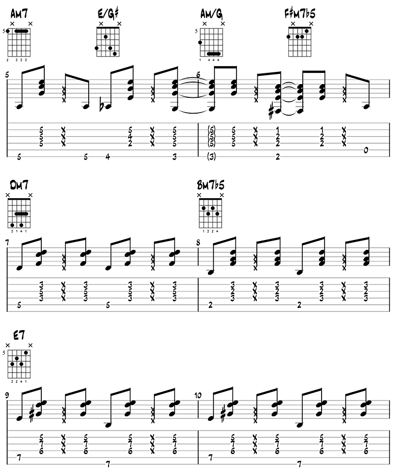 Natureboy Jazz Guitar Chords page 2