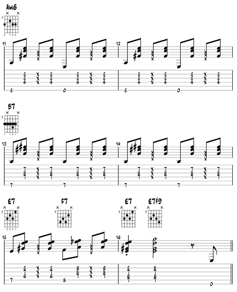 Natureboy Jazz Guitar Chords page 3