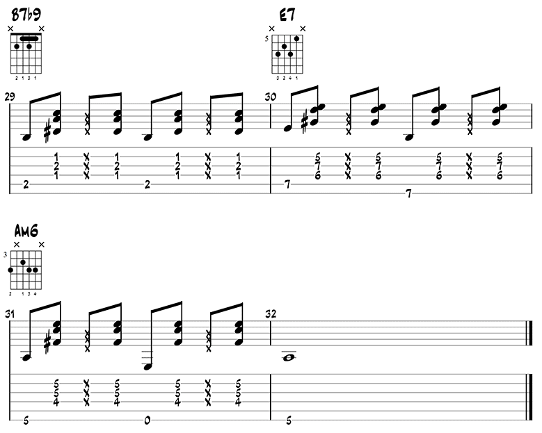 Natureboy Jazz Guitar Chords page 6