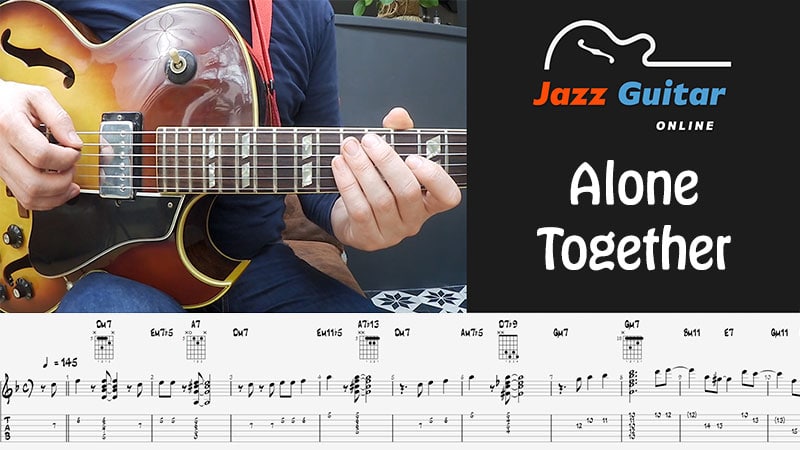 Alone Together for jazz guitar
