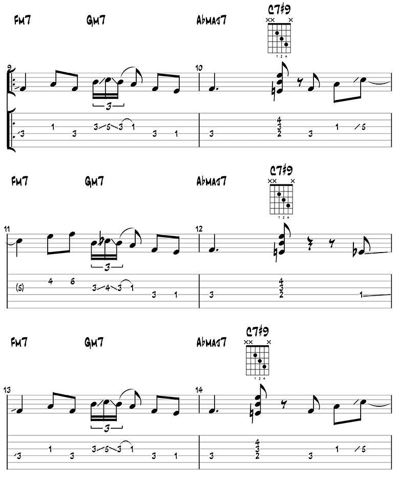 Midnight Blue Melody 1 (Guitar Tabs)