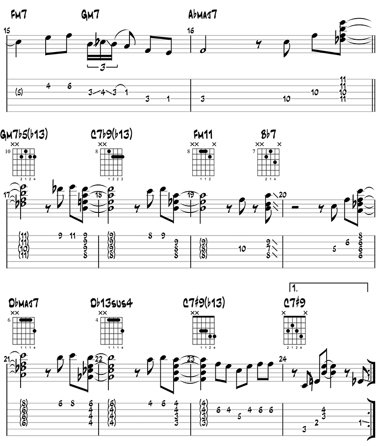 Midnight Blue Melody 2 (Guitar Tabs)