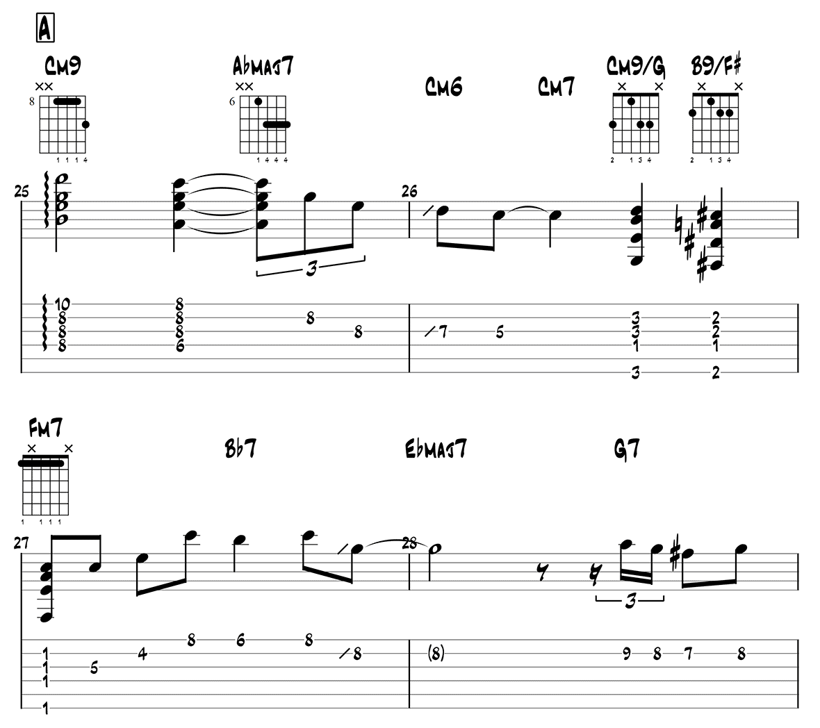 Cry Me a River Guitar Melody Page 6