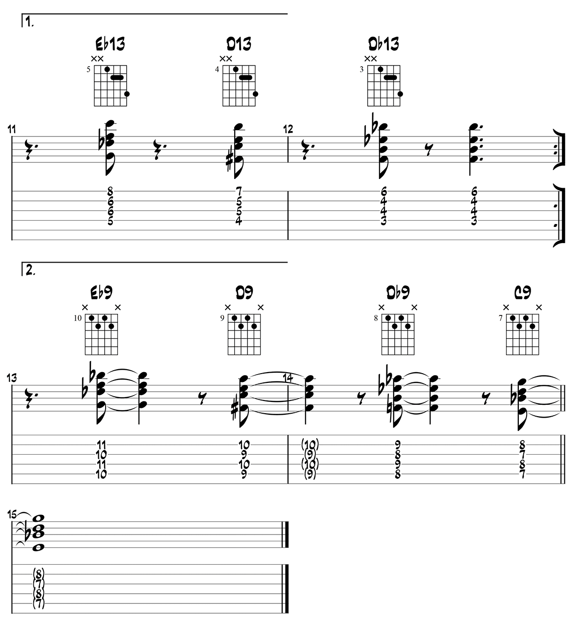 Blues in C (Barney Kessel) page 3