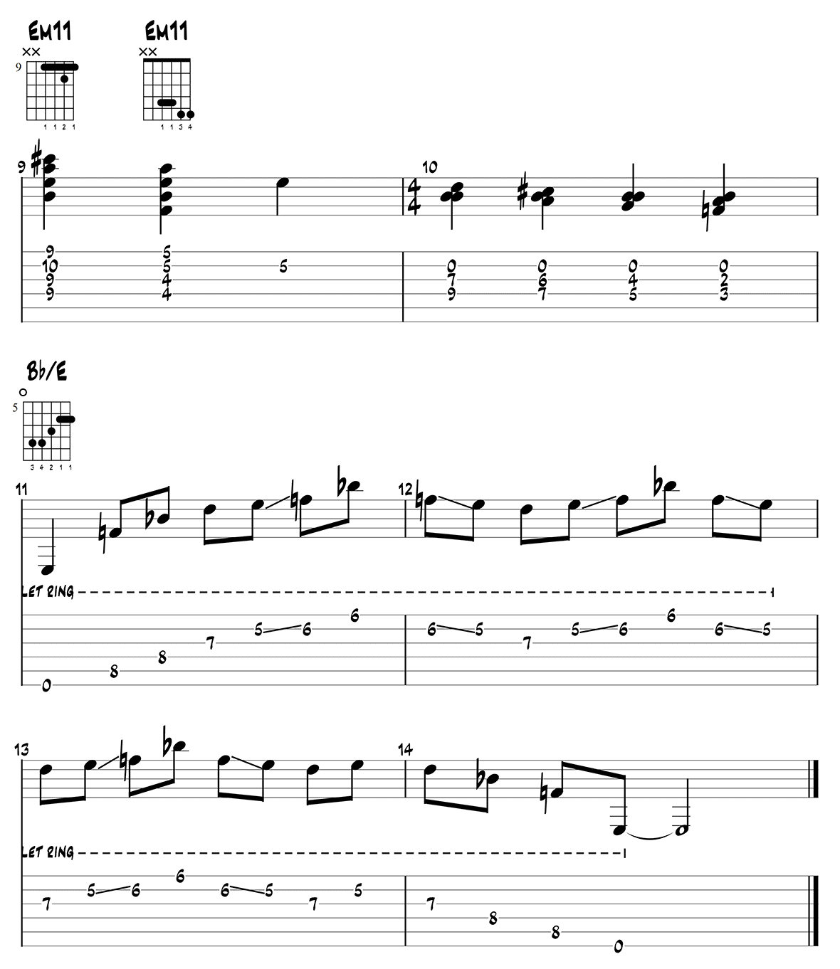 Barney Kessel Intro 1 - The Shadow of Your Smile page 3