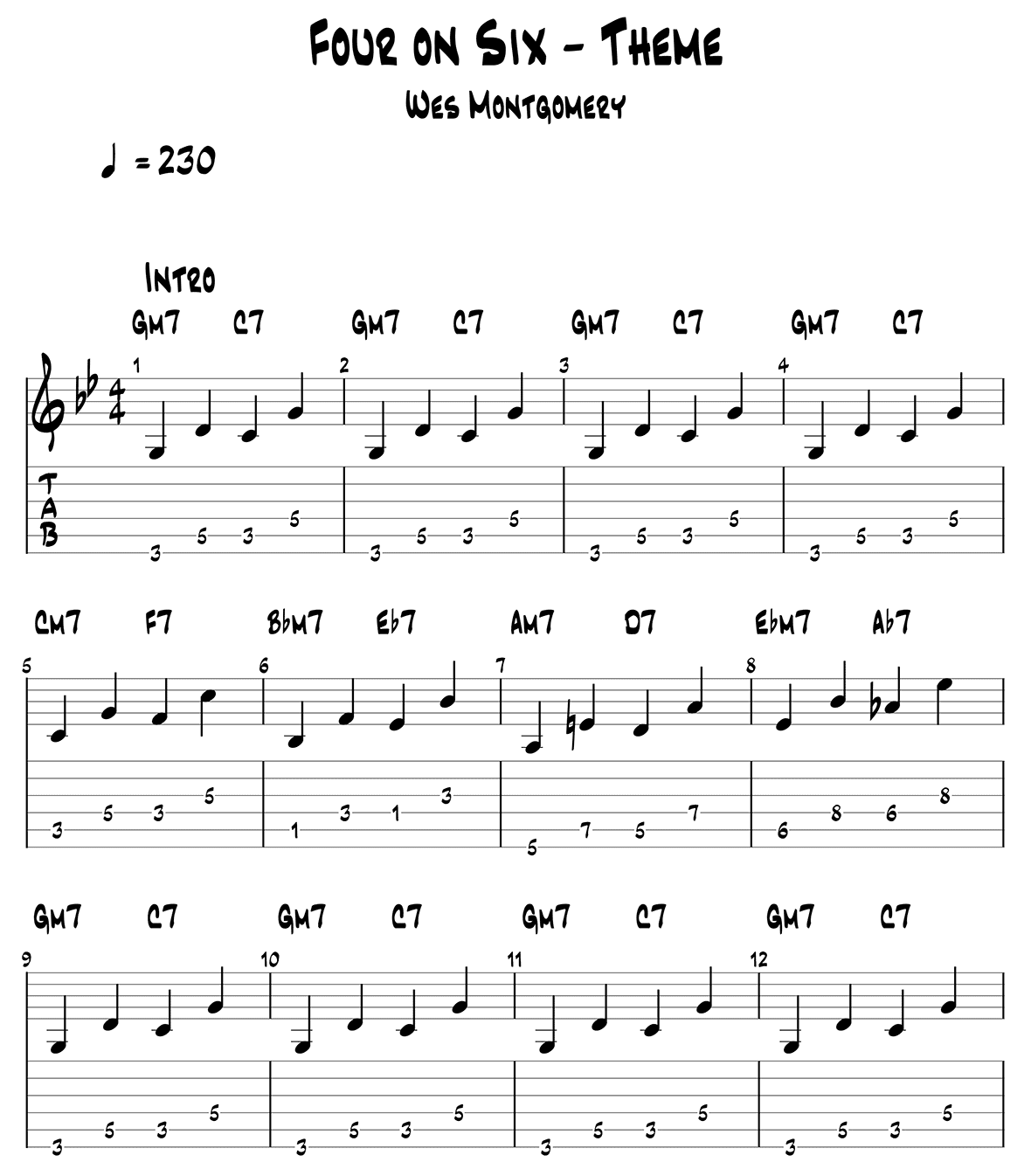Four on Six intro