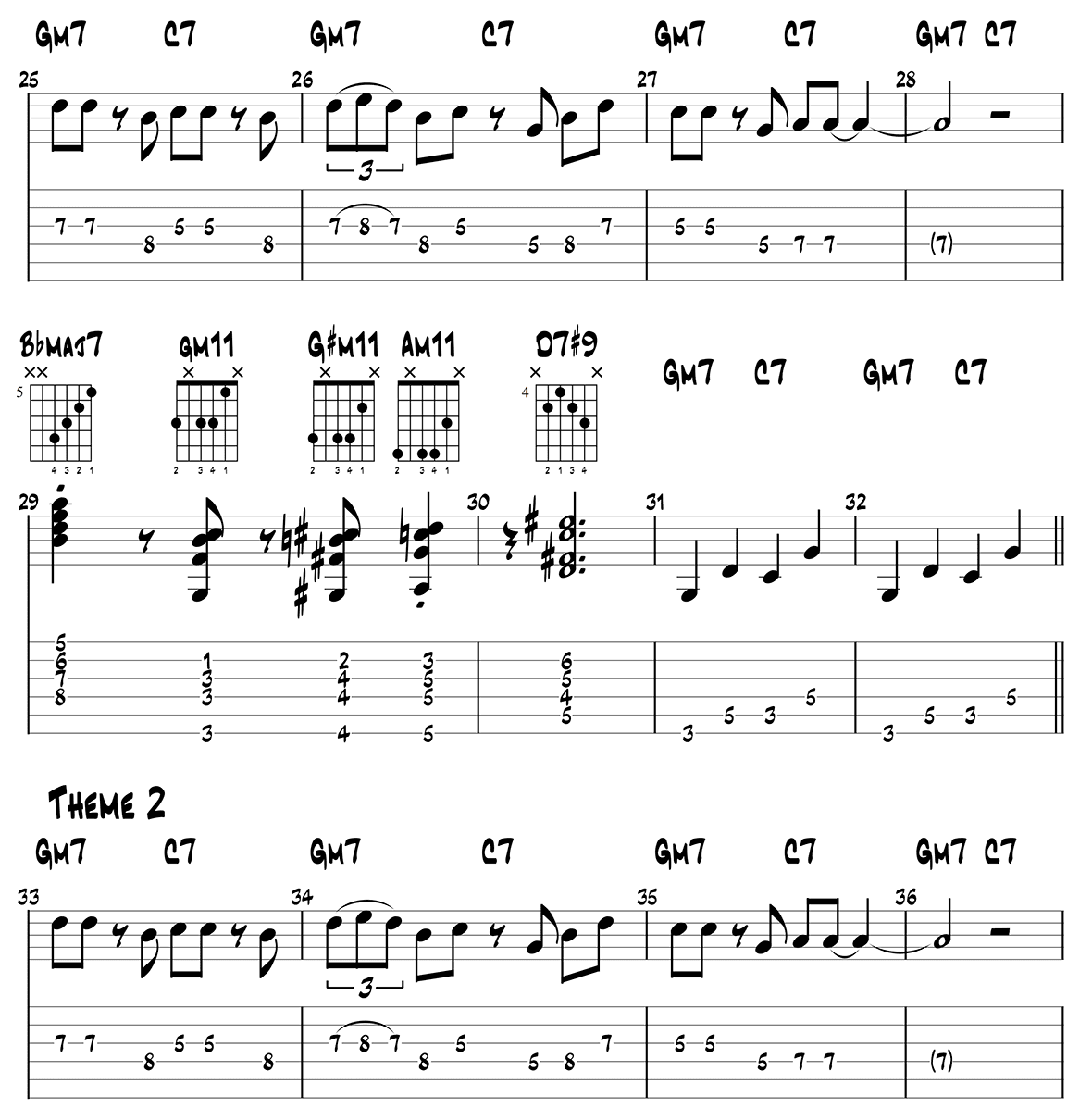 Four on Six Melody Page 2