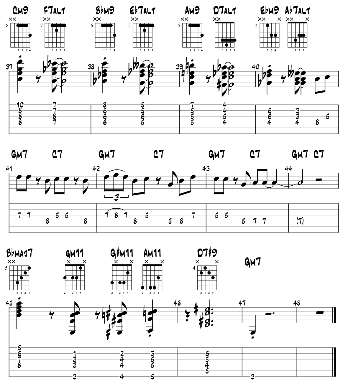 Four on Six Melody Page 3
