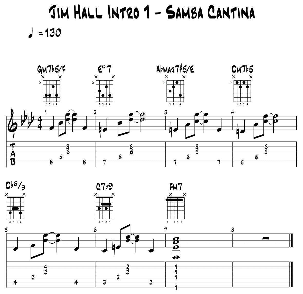 Jim Hall Intro 1 -Samba Cantina