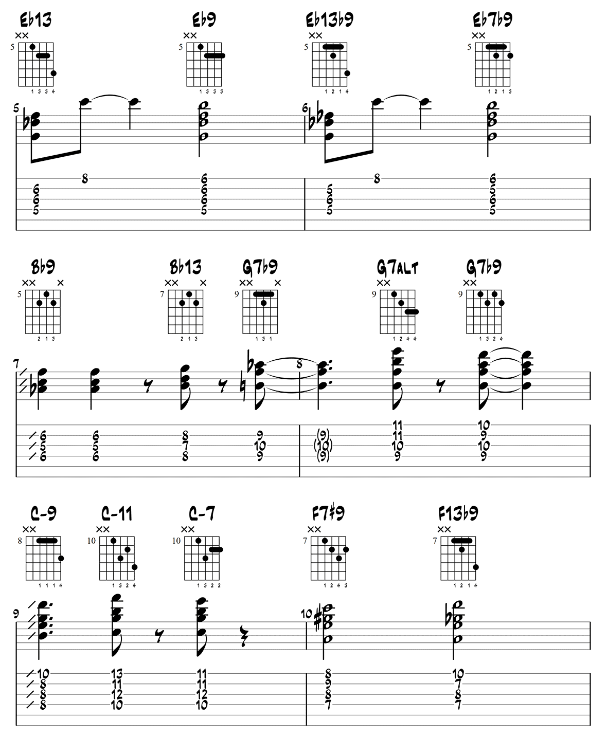 Bb Jazz Blues Comping Study 1 - page 2