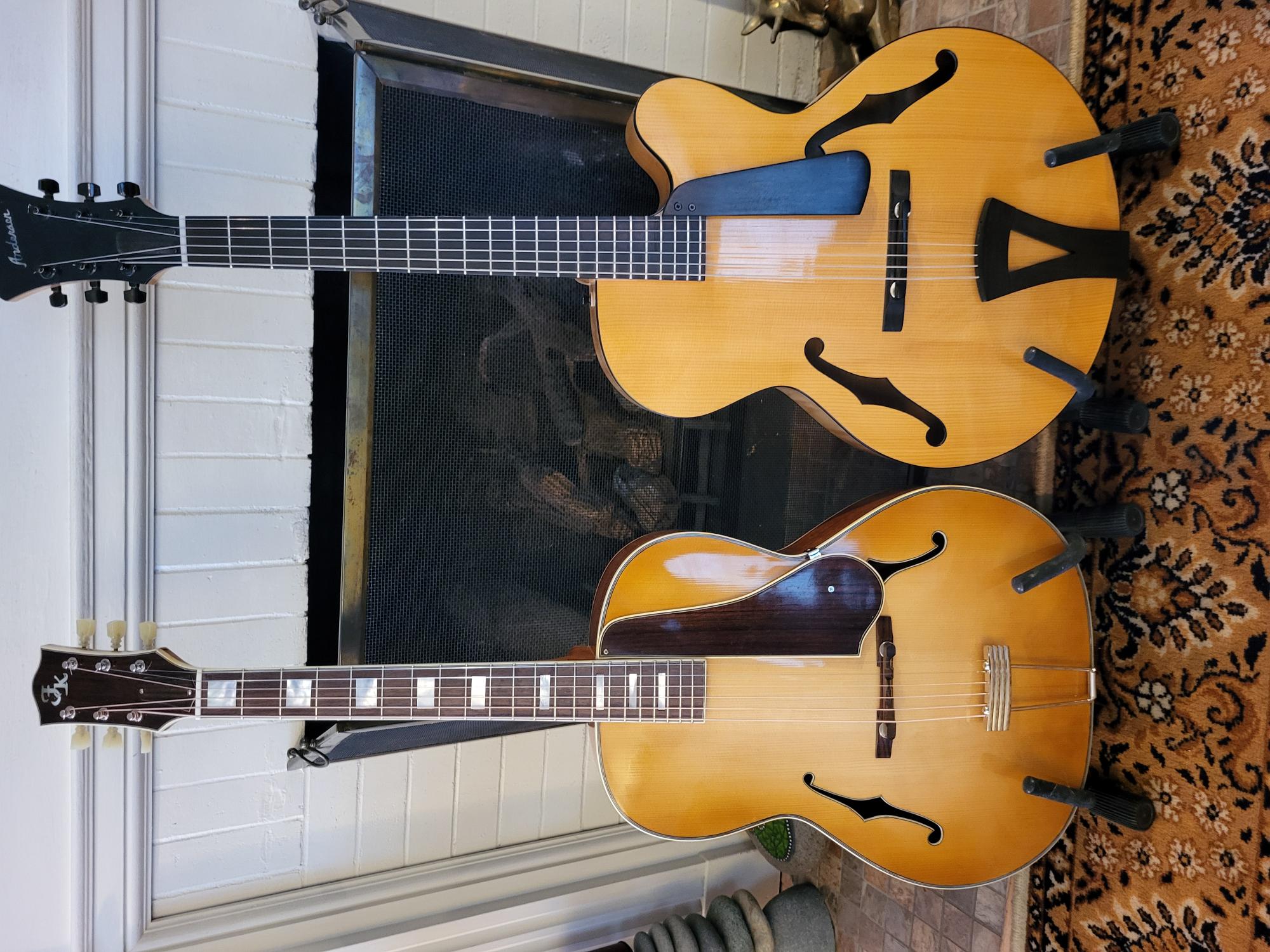 Tuning the top of a d’Angelico New Yorker copy-20240111_142257-jpg