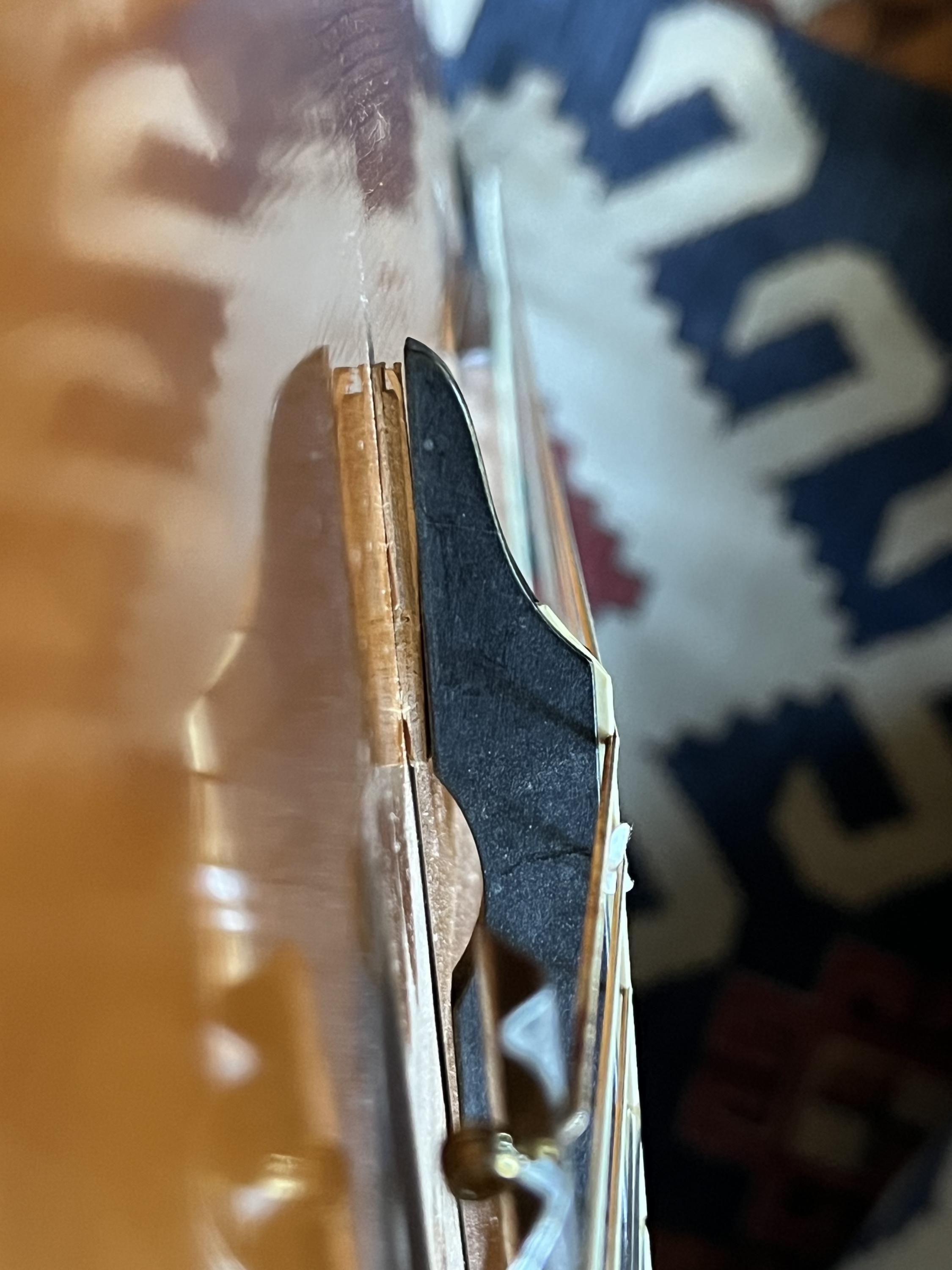 Repair a Framus nylon guitar-w/video-shim-jpg