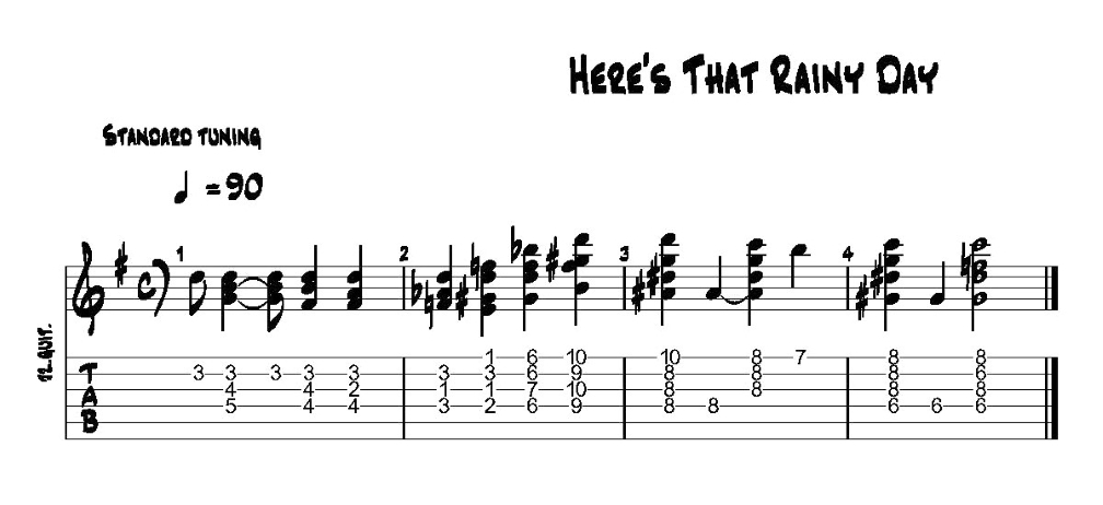 Here's That Rainy Day - Jazz Ballads by Jeff Arnold Tune #1-heres-rainy-day-01-jpg