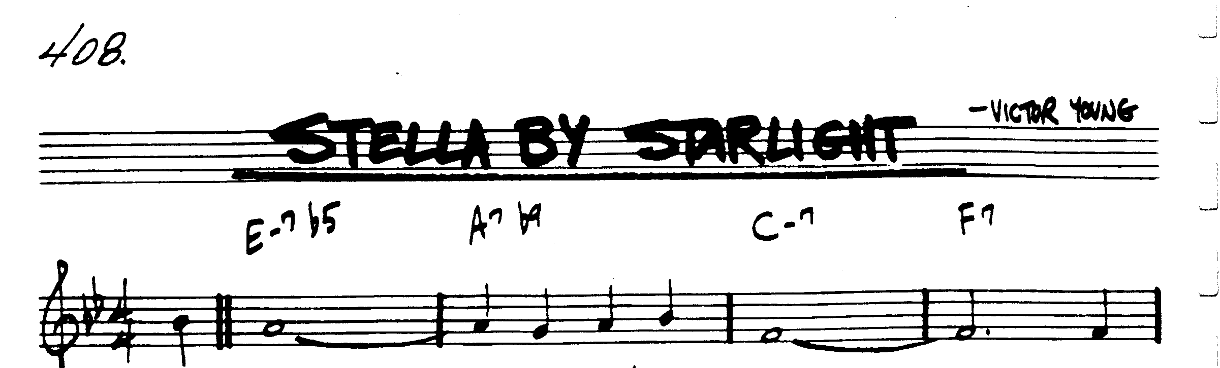 Stella by Starlight - Jeff Arnold Ballads, Song #5-real-book-png