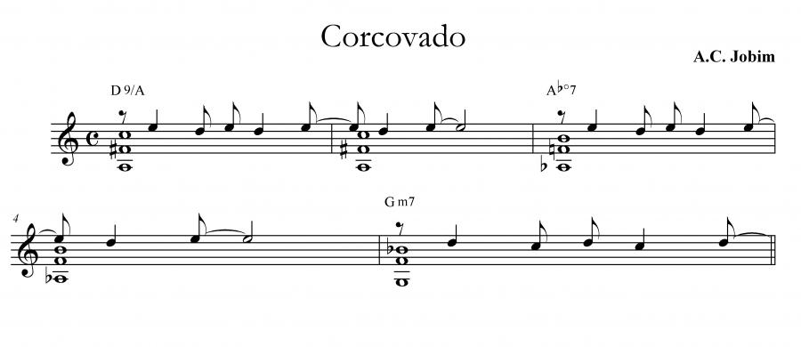 function of A13b9 in G major-corcovado-jpg