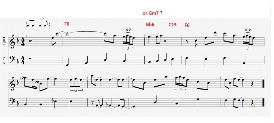 Joy Spring (2nd bar) - Is it really a IIm7 or a IV chord?-new-bitmap-image-jpg