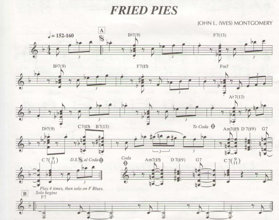 Fried Pies  (Wes Montgomery) - Chord Voicings-friedpies-jpg
