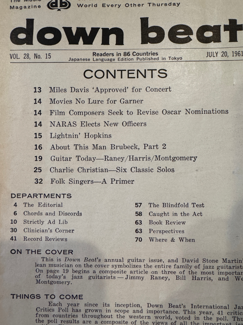 (At least) three major guitar magazines are calling it quits-downbeat_index_1961_guitar_issue-jpeg