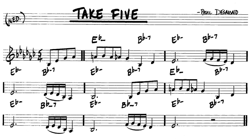 Just the melody.-take-5-section-jpg