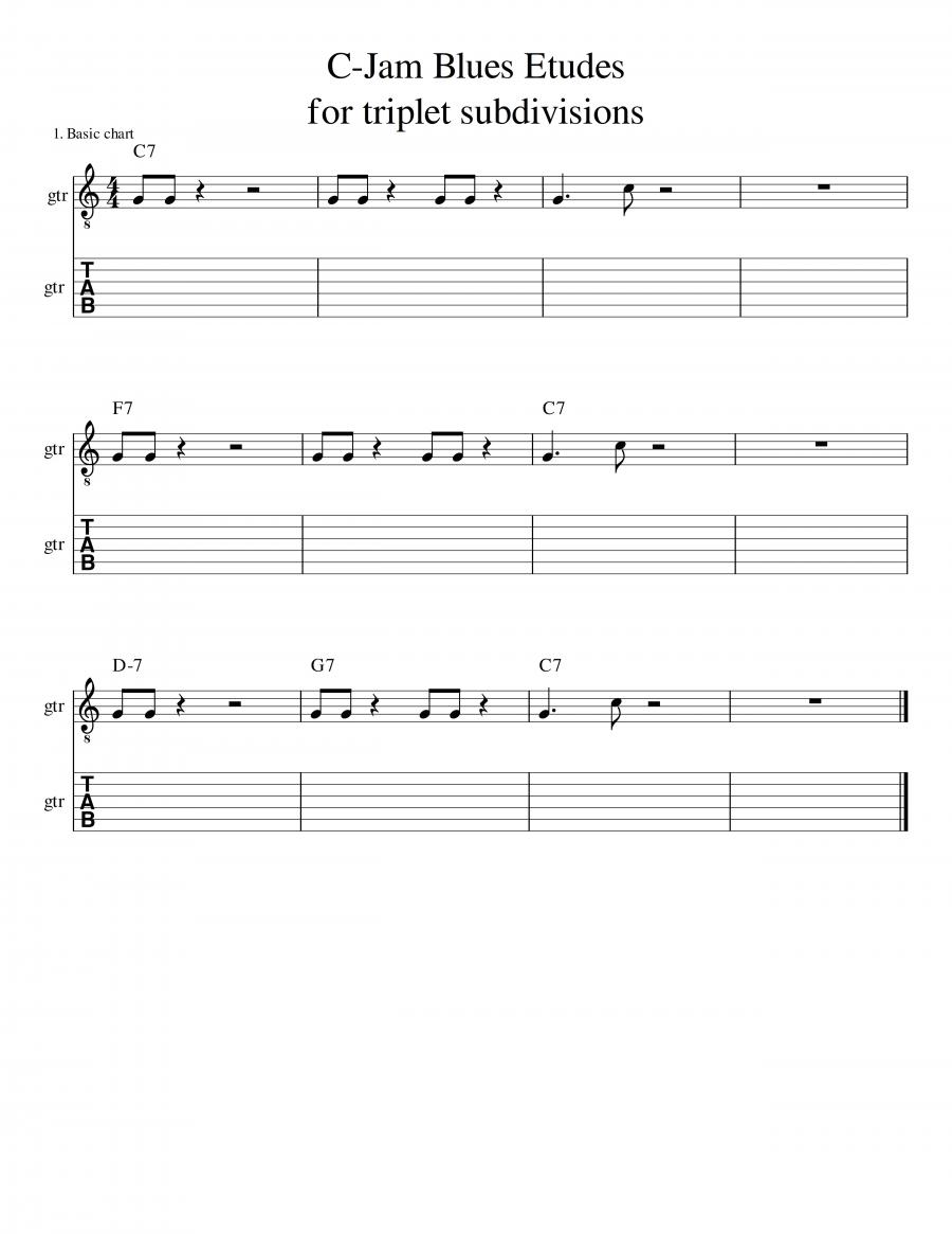 How can you know if you are actually &quot;swinging&quot;-2-c-jam_blues_etudes_for_triplet_subdivisions2_001-jpg