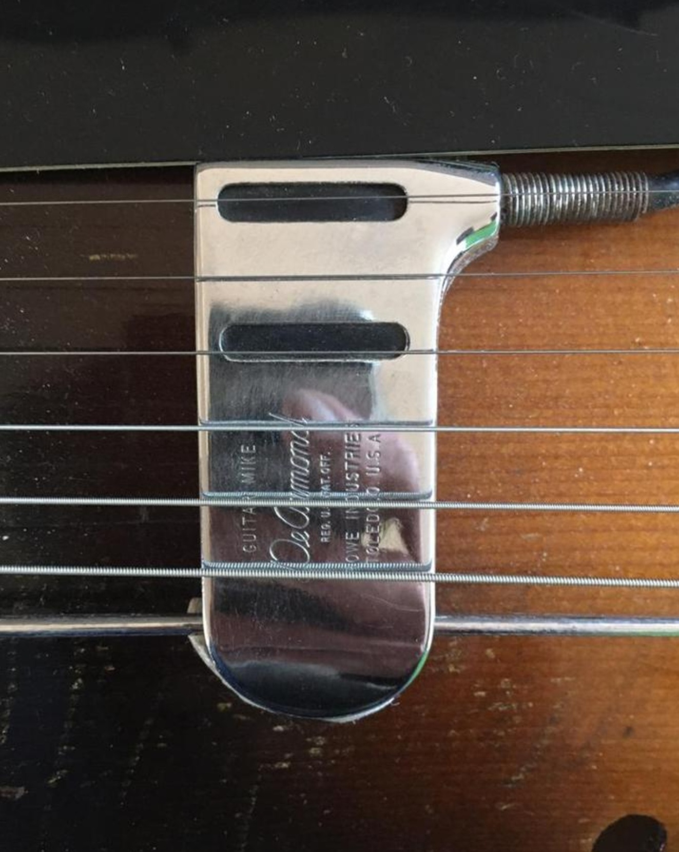 1948 Gibson L-50 with DeArmond monkey-on-a-stick pickup-screenshot_20230122_180157_2dehands-jpg