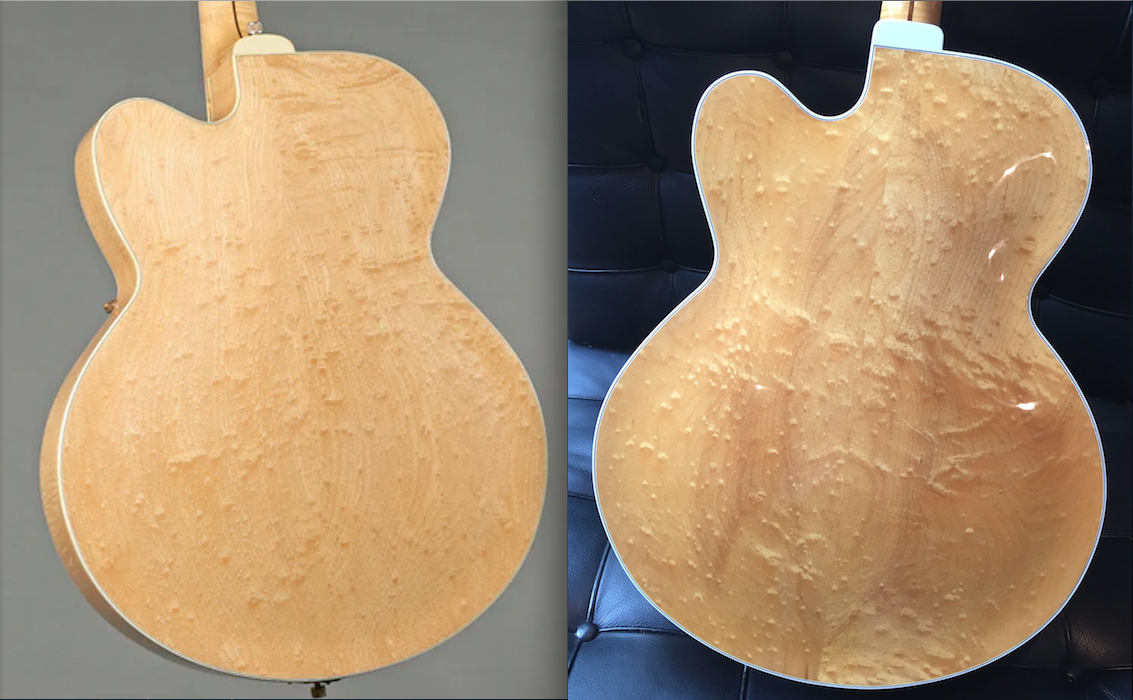 1948 Gibson L-5P Premiere-backs-compared-jpg