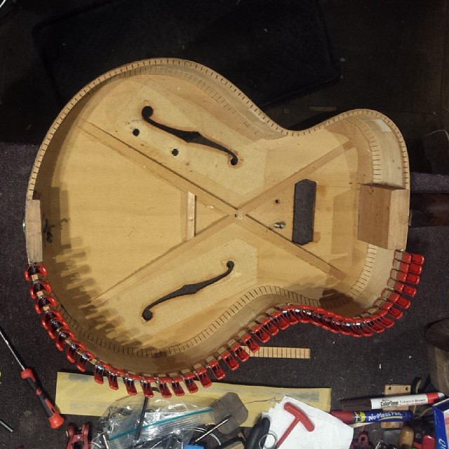 Mounted humbucker on x braced archtop-es150-bracing-1-jpg