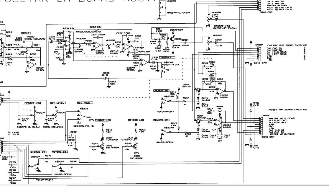 A possible circuit mod solution for Roland Jazz Chorus hiss... current explorations-roland-ac-100e-ac-100u-acoustic-chorus-service-manual-pdf3-png