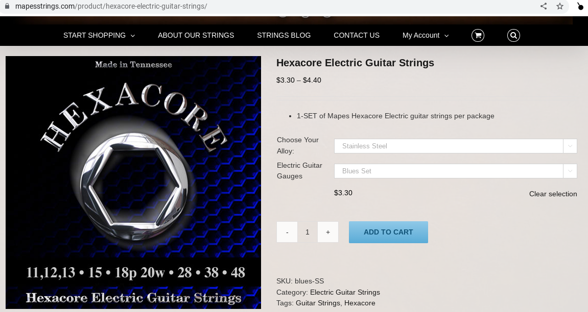 Affordable semi-custom strings from mapes-hexacore-blues-set-png