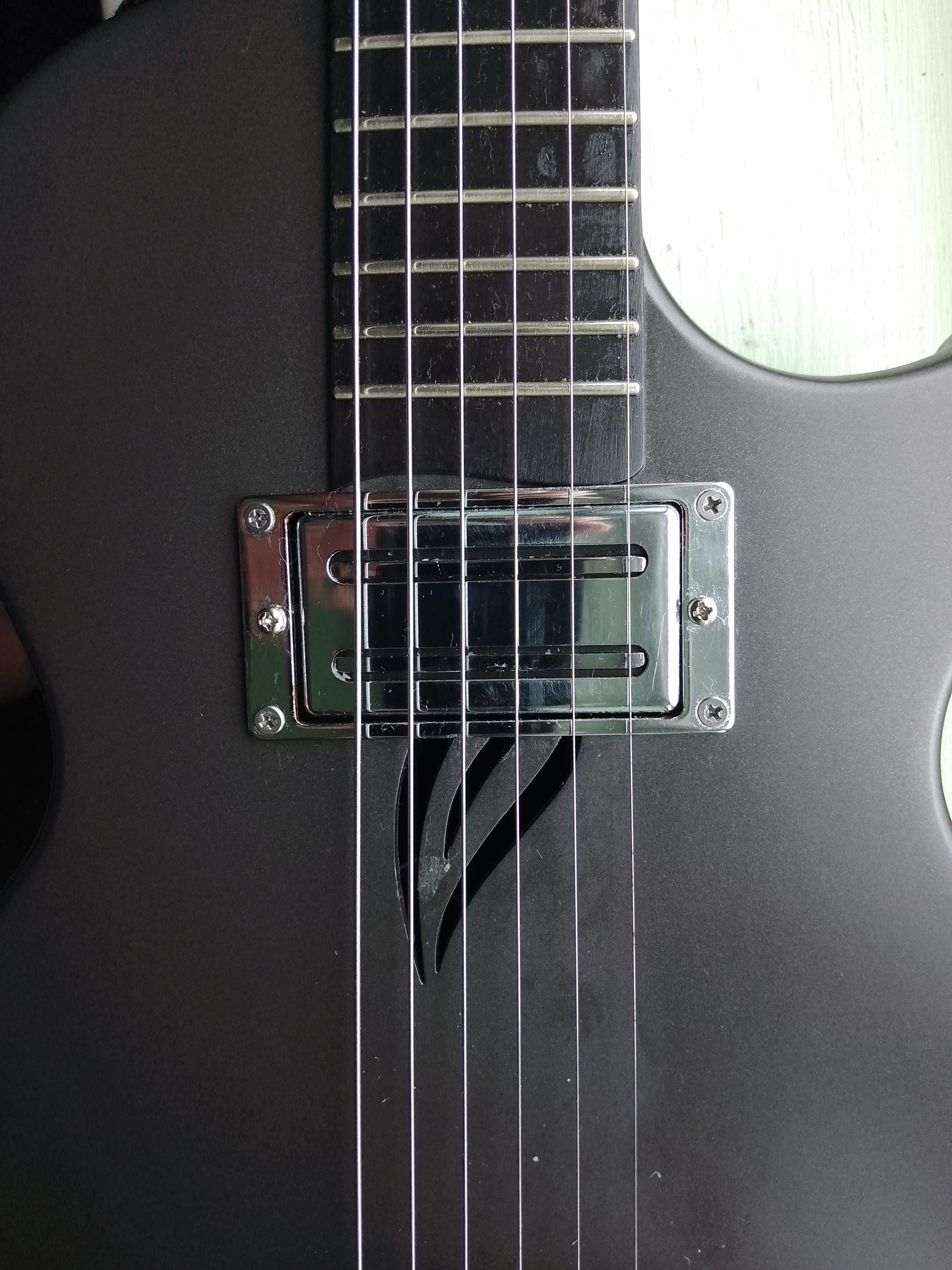 Enya Nova Go carbon fiber Guitar with DIY built in mini humbucker pickup-carbon-fibre-pickup-jpg