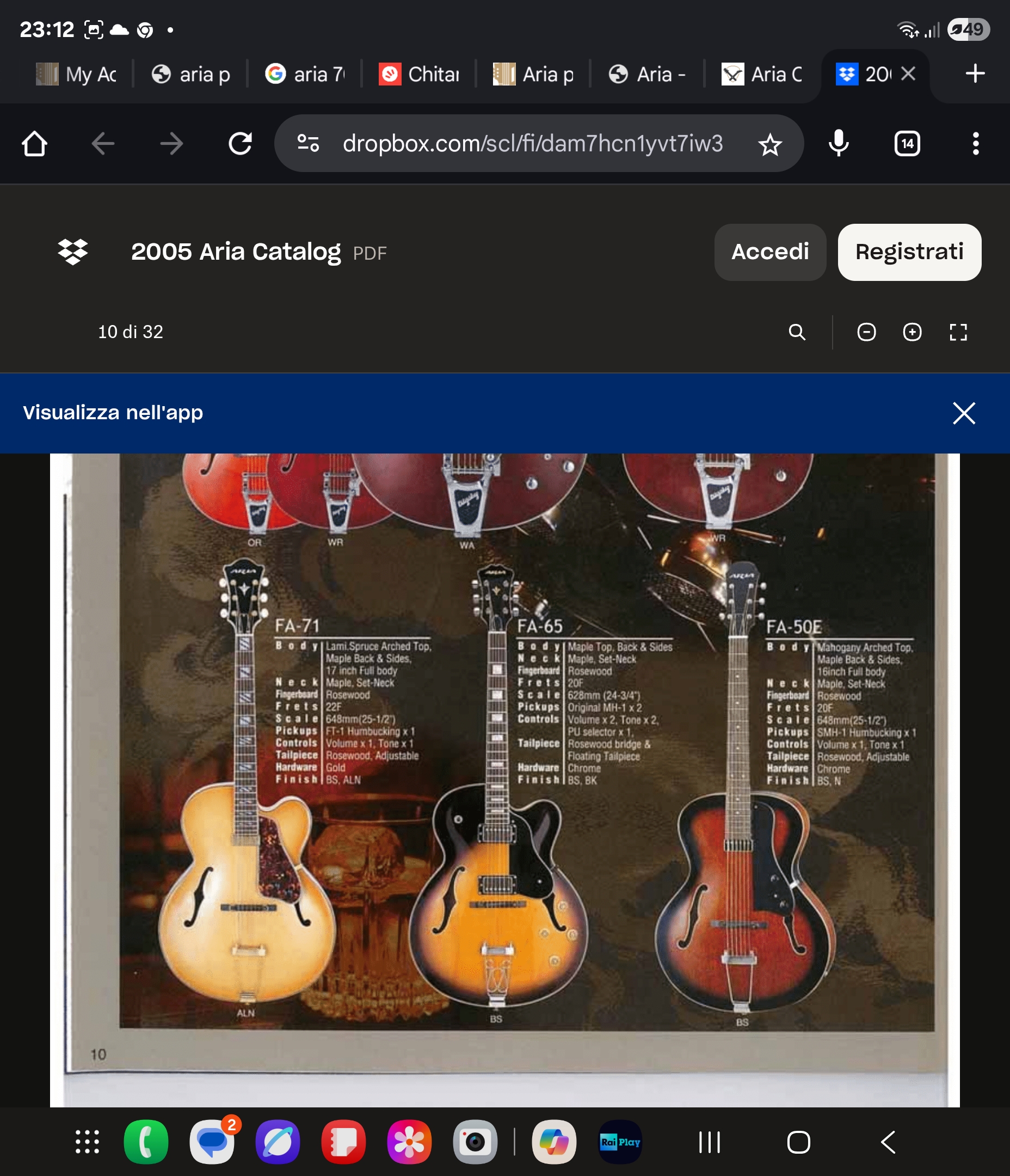 Aria Pro II FA-70 vs FA-71