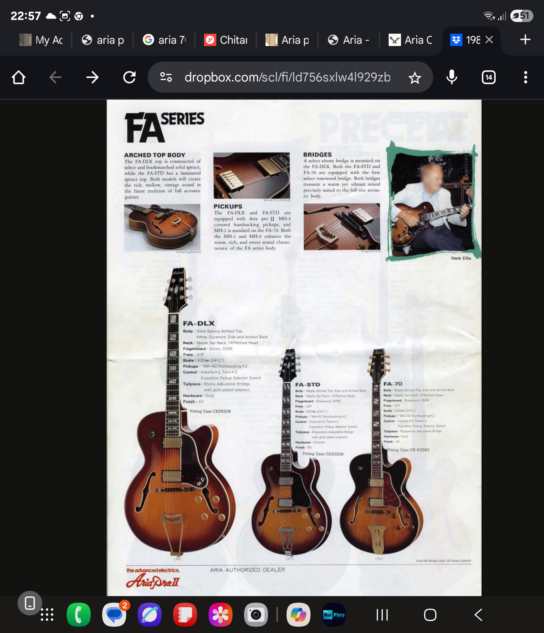 Aria Pro II FA-70 vs FA-71