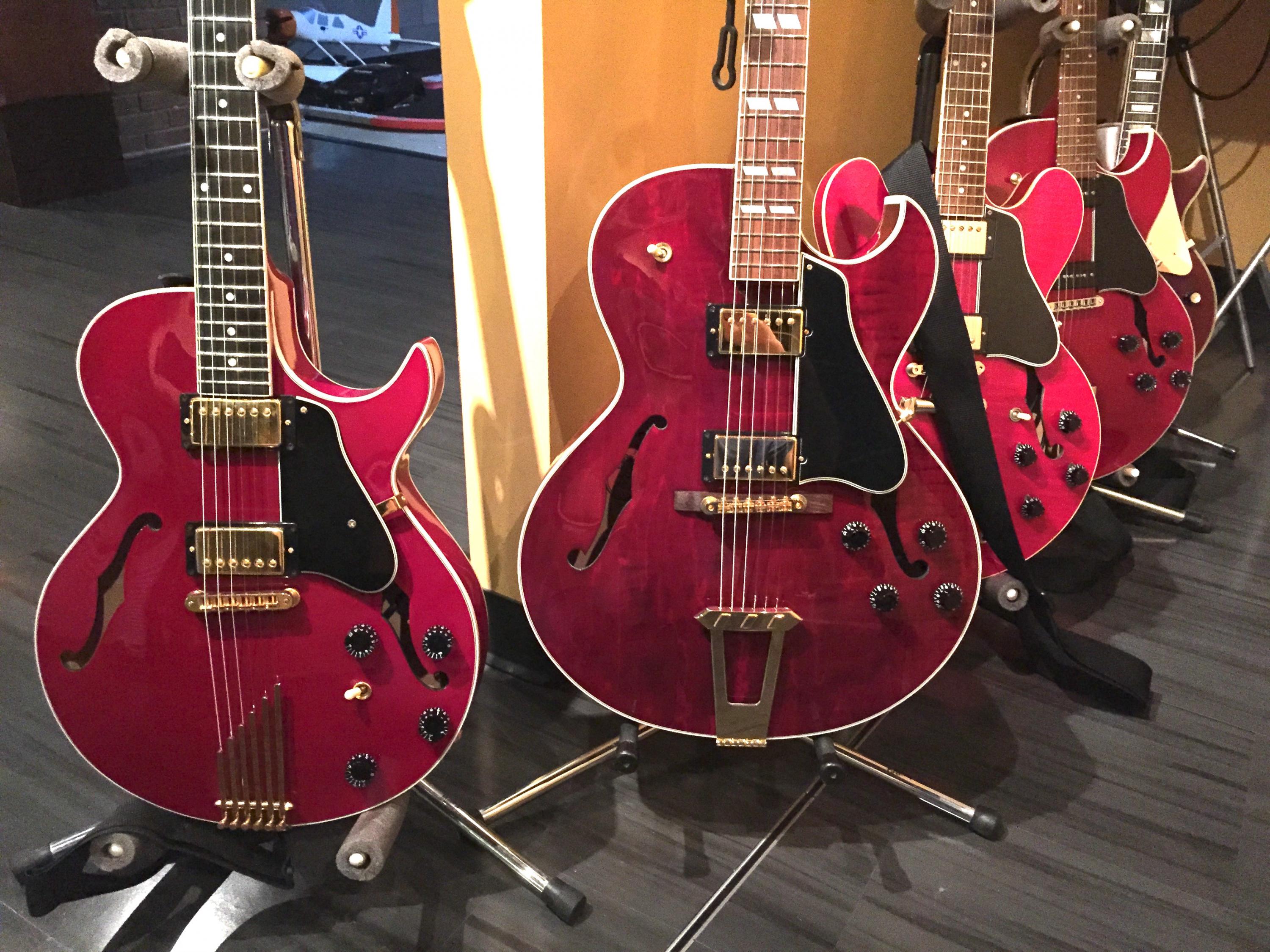 This Guitar Collection Is Begging for a Red L-5CES-red-guitars-jpg