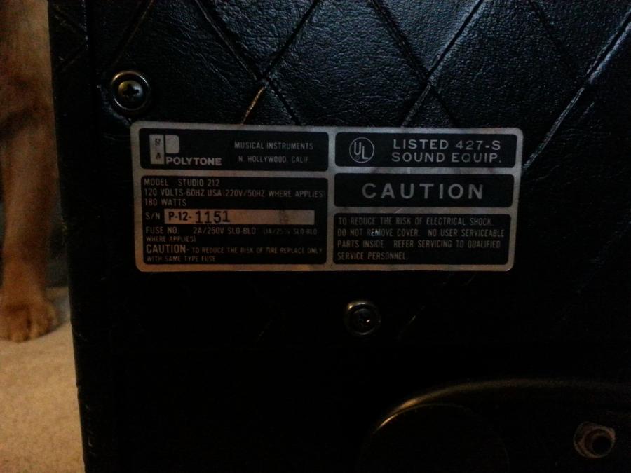 Polytone Studio 212 amplifier-20140913_100619-jpg